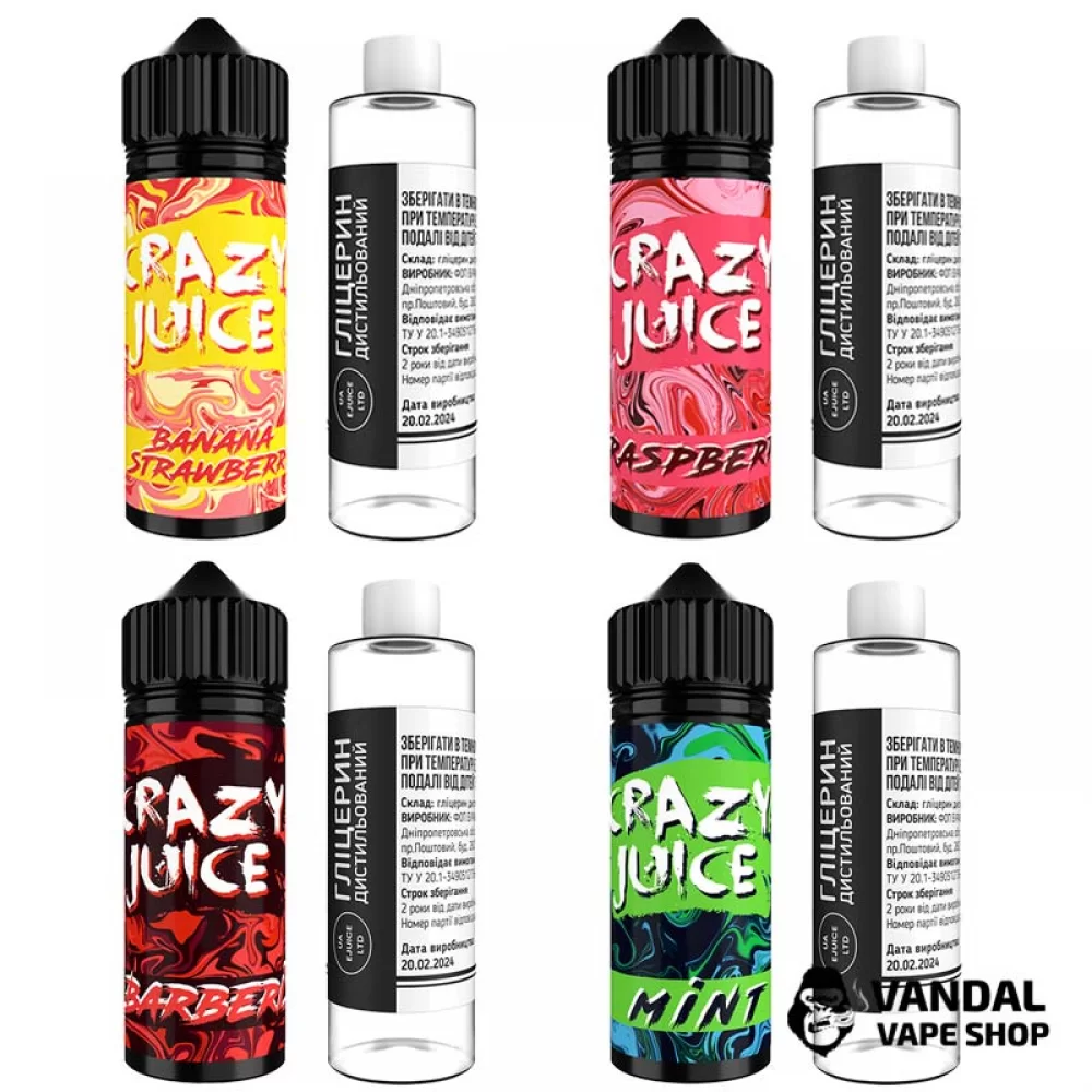 Наборы для самозамеса Crazy Juice Organic 120 мл 7770186 купить по